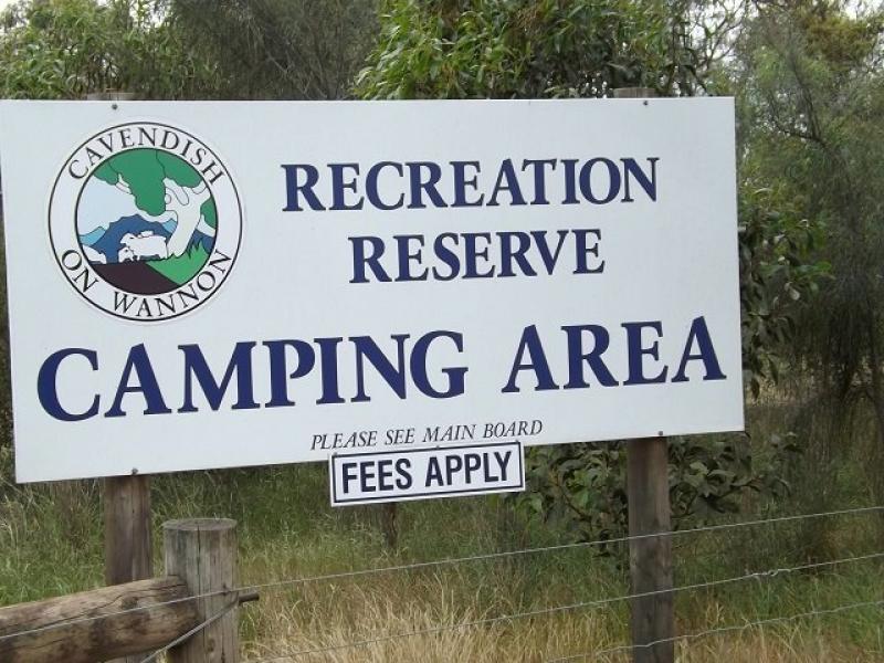 Cavendish Recreation ReserveSign